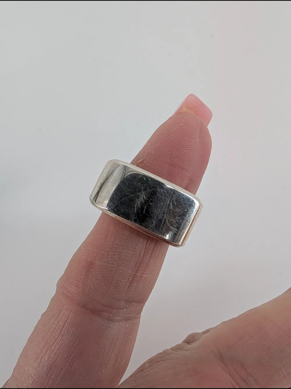 Tiffany & Co. sterling silver 1837 Makers signet ring.  - Picture 4 of 9